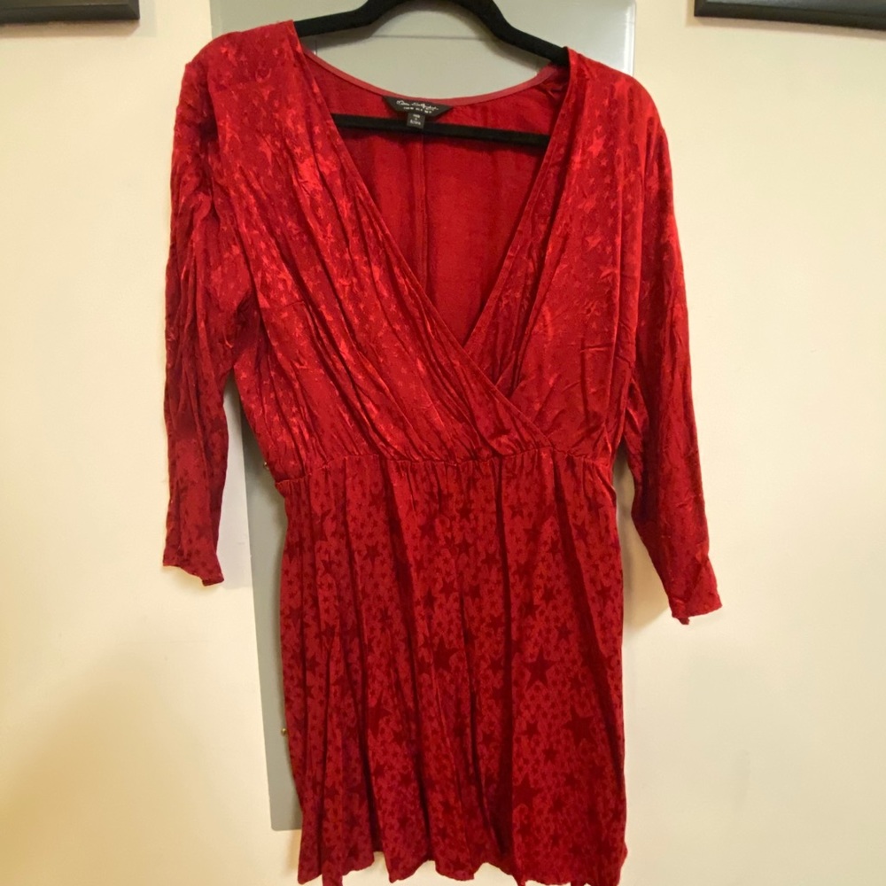 Red dress with star details